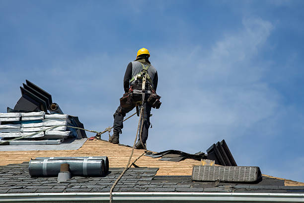 Professional Roofing technician working in Whitefield, NH